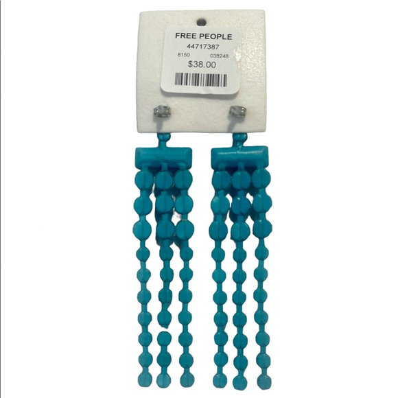 Free People Smokey Topaz Crystal Dangling Chandelier Earrings - Picture 2 of 2